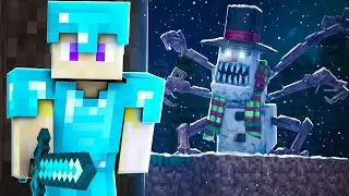 We Survived the Minecraft winter Horror Creature