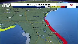 Weather Authority Weekday: Katie shares a rip current warning as gorgeous beach weather persists