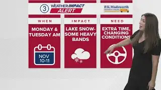 Weather Impact Alert: Lake effect snow on the way | TEAM COVERAGE
