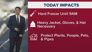 Weather Impact Alert: Waking up to freezing temperatures in Houston