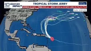 Weather Impact Live: Tracking Tropical Storm Jerry