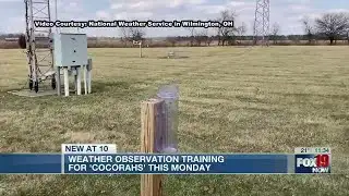 Weather observation training for "Community Collaborative rain, hail and snow network" this Monday