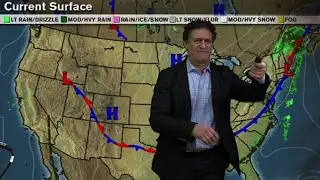 Weatherman Anthony Reports on Hurricane Joaquin