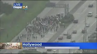 WEB EXTRA: Protest held in Hollywood