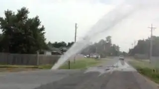 WEB EXTRA: Water Main Gushes In Farmington
