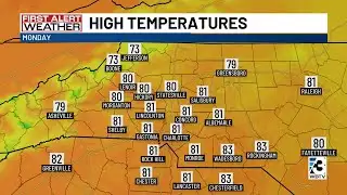 Week starts off dry, sunny as temperatures heat back up