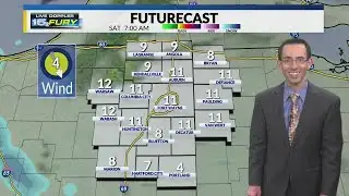 Weekend starts off cold on Saturday