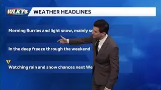 Weekend stays chilly, with flurries possible