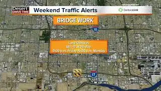 Weekend traffic alerts