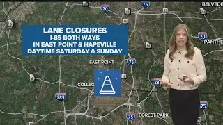 Weekend traffic update for Nov. 15 to Nov. 16