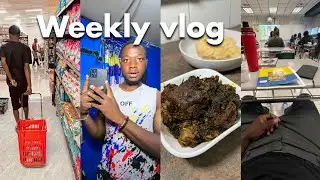 Weekly Vlog | Cook with Me, grocery shopping, school days, workouts routine,