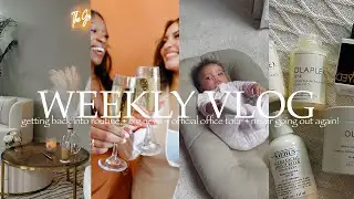 WEEKLY VLOG: getting back into routine + big news + official office tour + never going out again!