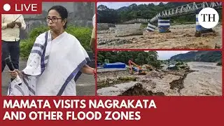 West Bengal CM Mamata Banerjee inspects flood‑hit zones