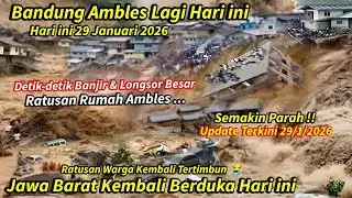 WEST JAVA IS SCREAMING!! BANDUNG SUBSEQUENTLY TODAY, JANUARY 29, 2026, HOUSES DESTROYED!! FLOODS ...