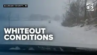 West Michigan county experiencing whiteout conditions amid arctic temperatures