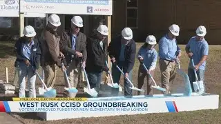West Rusk CCISD breaks ground on new $23M elementary school