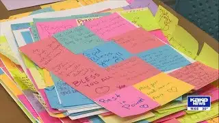 What happened to the memorial notes for Flight 5342?