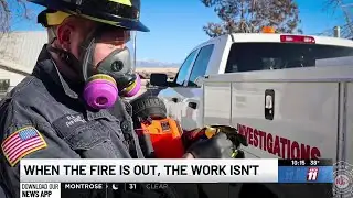 What happens after firefighters put out the flames