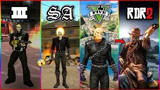 What If Ghost Rider Visit GTA & RDR Games? 🔥