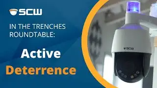What is active deterrence in security cameras?
