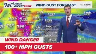What to expect as 100 mph wind gusts hit Colorado | TIMELINE & MAPS