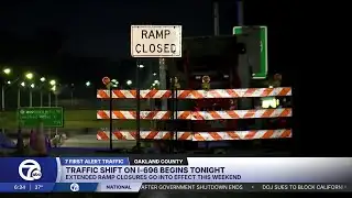 What to know about the I-696 traffic shift which begins Monday