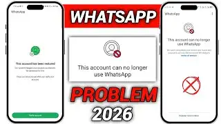 WhatsAppp Ban New Solution | This account can no longer use WhatsApp Problem New Solution 2026