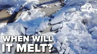 When will it melt? Meteorologist explains science behind the slowly disappearing snow, ice