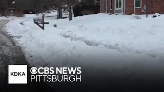 When will snow start to disappear in the Pittsburgh area?
