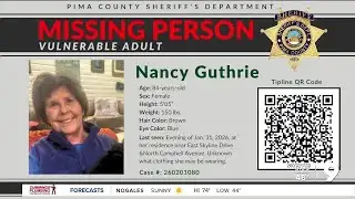 Where is Nancy Guthrie? Deputies continue search into Tuesday.