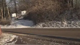 While main roads are clear, some people