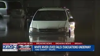 White River levee fails, evacuations underway