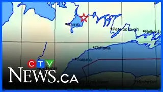 Who felt an earthquake in southern Ontario?