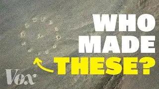 Who made these circles in the Sahara?