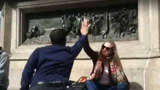 Who started the high five?