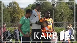 Who won the Twin Cities Marathon?