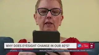 Why does eyesight change in your 40