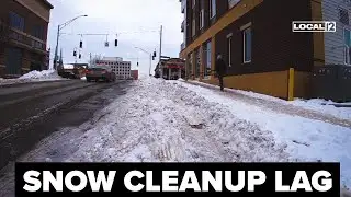 Why is there still snow blocking lanes across Greater Cincinnati?