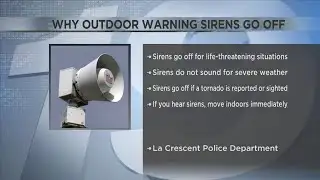 Why outdoor warning sirens sound