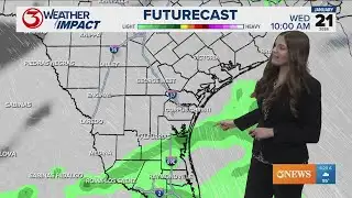 Widely scattered rain chances today and tomorrow
