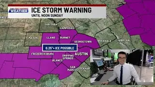 Widespread freezing rain tonight, 1-minute forecast update | KXAN Weather Forecast (4 PM)