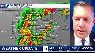 Widespread storms + colder air coming to Oklahoma