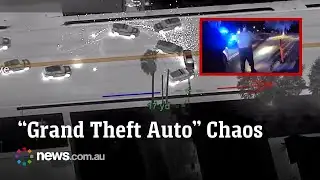 Wild "Grand Theft Auto" like chase ends in a dramatic crash
