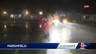 Wild winds whip coast in Marshfield