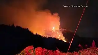 Wildfire forces music festival evacuation