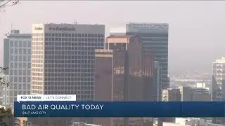 Wildfire smoke causing unhealthy air.