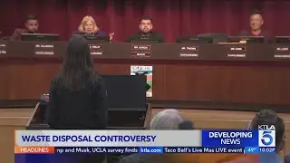 Wildfire waste disposal controversy