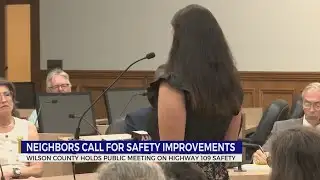 Wilson County holds public meeting on Highway 109 safety