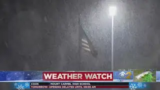 Wind And Snow Create Difficult Roads For Travelers