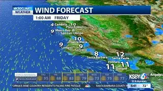 Windy and warm conditions in the forecast Thursday